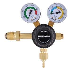 Bossweld Oxygen Regulator Side Entry Twin Gauge