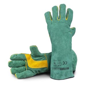 Bossweld 16" Green & Gold Welding Glove
