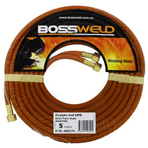 Bossweld Oxygen/LPG Twin Hose Assembly - 10Mt